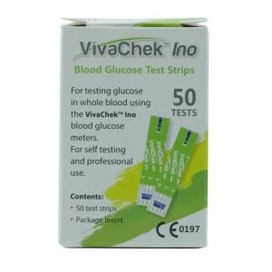 Viva Chek Ino Blood Glucose Test Strip-50 pcs, image, Viva Chek Ino Strips at Aleef Surgical