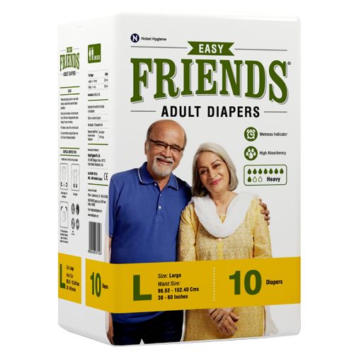 Friends Adult Diaper Tape Style Large