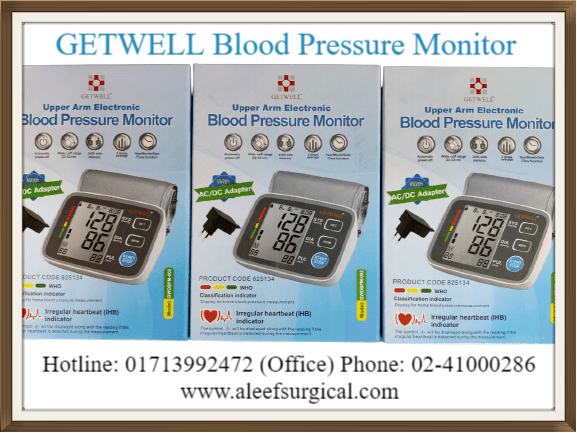 Getwell Digital Blood Pressure Machine. Image of Digital BP Machine,