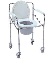 Commode Chair with Wheels, Image for Commode Chair with Wheels,
