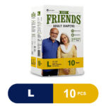 Friends Adult Diaper Tape Style Large