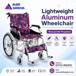 Aluminum Wheelchair Price in BD lightweight wheelchair Aleef Surgical, Image of Aleef Surgical