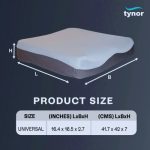 Tynor Coccyx Cushion-Ergonomic Tailbone Relief Seat Pillow, Orthopedic Support for Office, Car & Wheelchair - Image 2