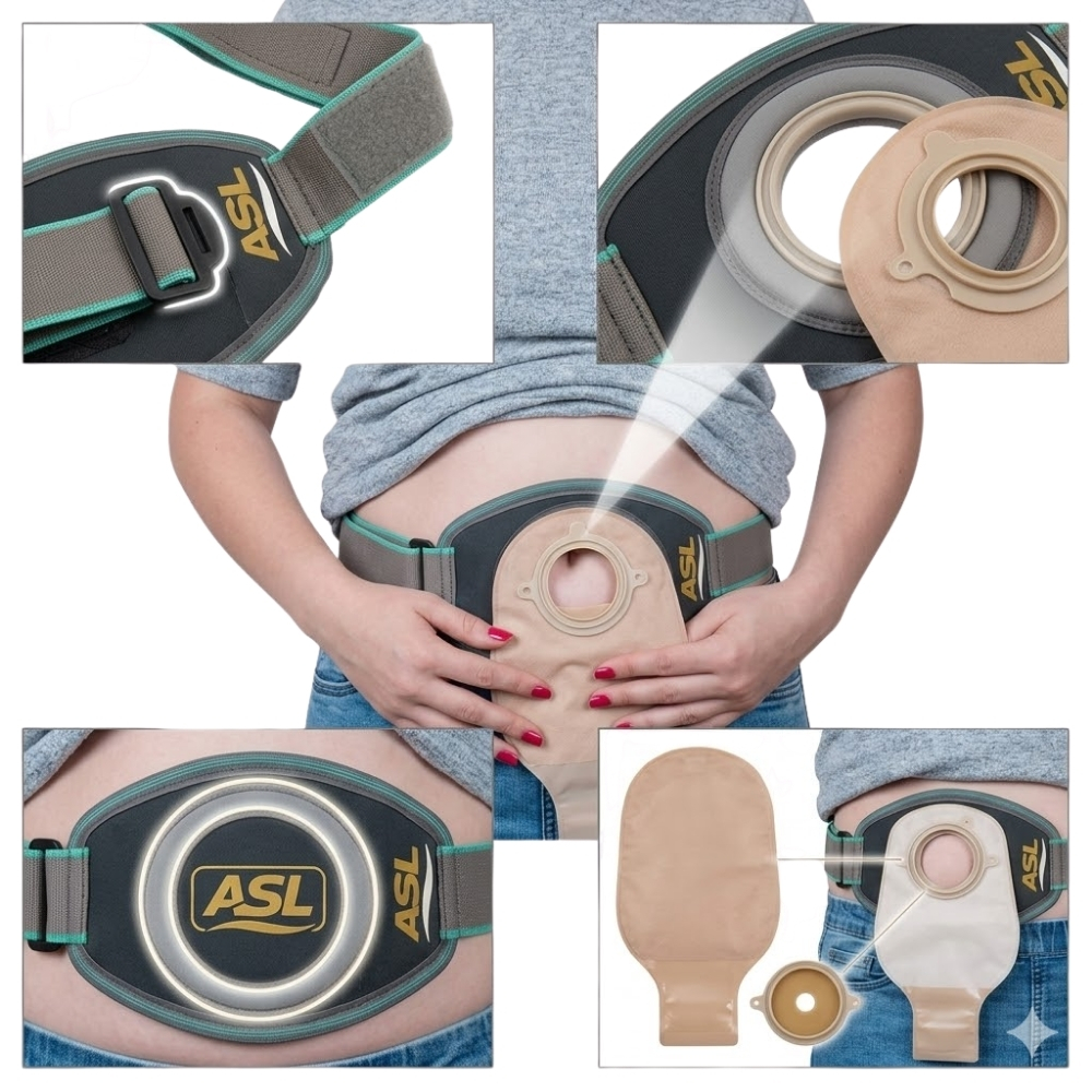 Colostomy Belt. Image of Aleef Surgical