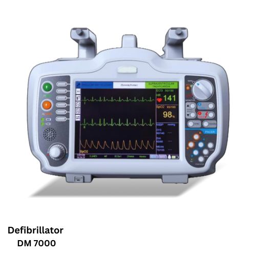 AED-Defibrillator DM 7000 in Bangladesh at Aleef Surgical, (2) DM7000 Cardiac Monitor Defibrillator in BD, Image of Defibrillator DM 7000