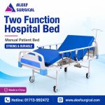 Two Function Hospital Bed | Manual Patient Bed Price in Bangladesh, Image of Aleef Surgical