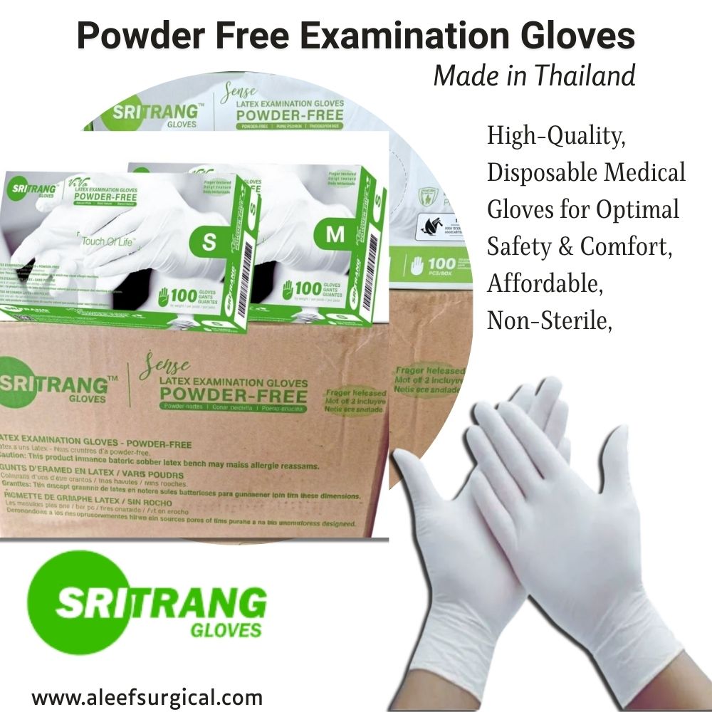 Sritrang Powder-Free Examination Gloves. Image