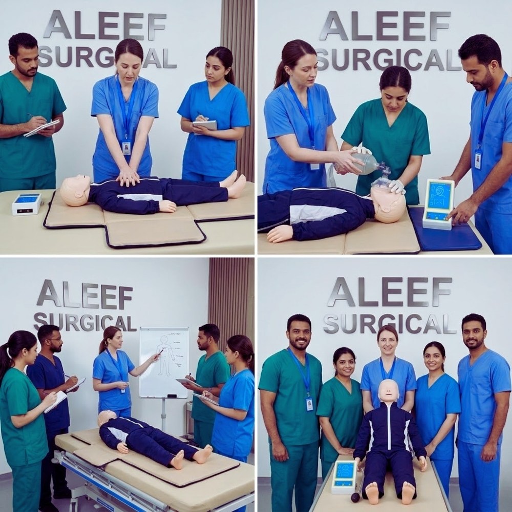 Child CPR Manikin Electric. Image of Aleef Surgical