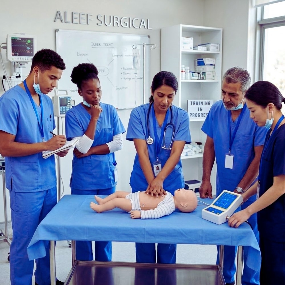 Infant CPR Manikin with Monitor. Image