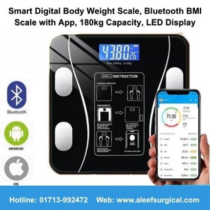 Body Weight Scale, Bluetooth, BMI Price in BD, Image of Aleef Surgical