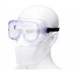 Clear medical eye protection illustrating the safety goggles price in Bangladesh, Image of Aleef Surgical