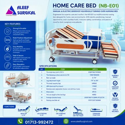 Medical Home Care Nursing Electric Hospital Bed in BD, Image of Aleef Surgical