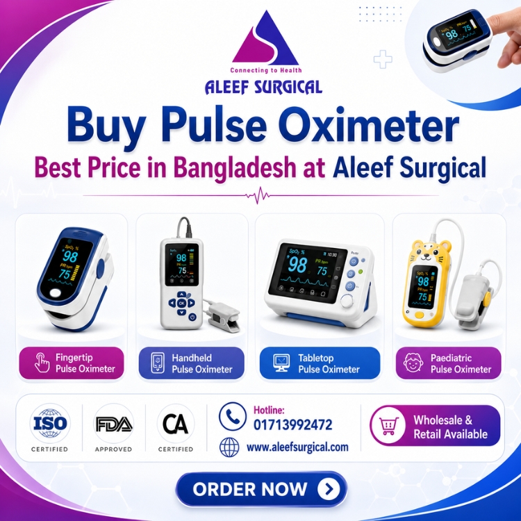 Pulse Oximeter Best Price in Bangladesh, Image of Aleef Surgical