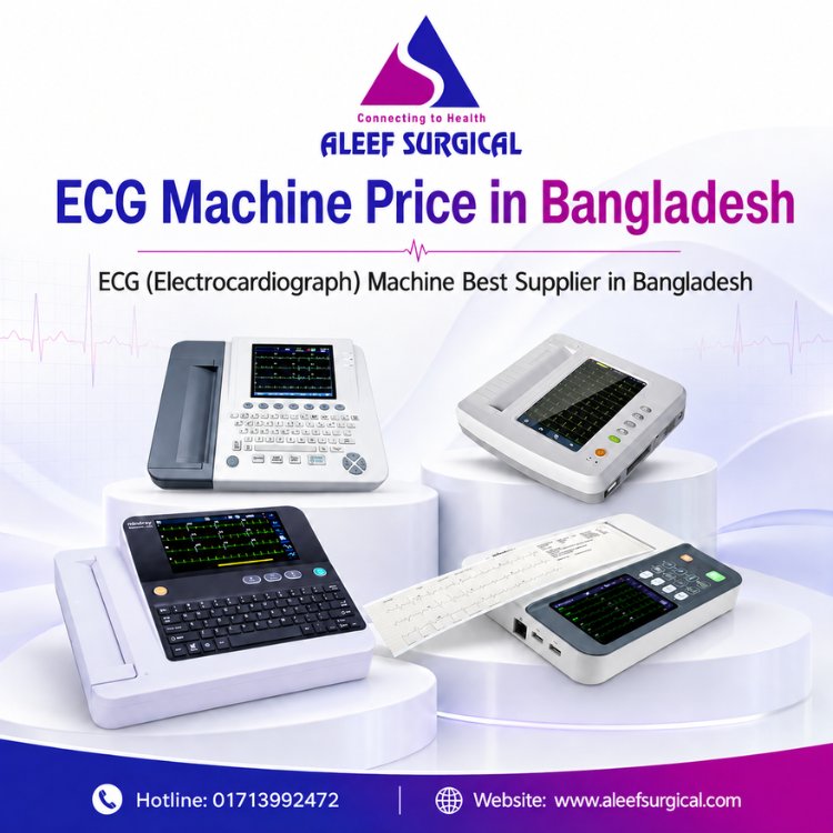 ECG machine Bangladesh at the Best Price, Image of Aleef Surgical