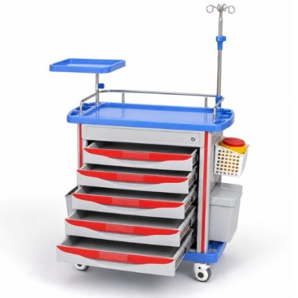 Emergency Medical Trolley Best Price in Bangladesh, Image of Aleef Surgical