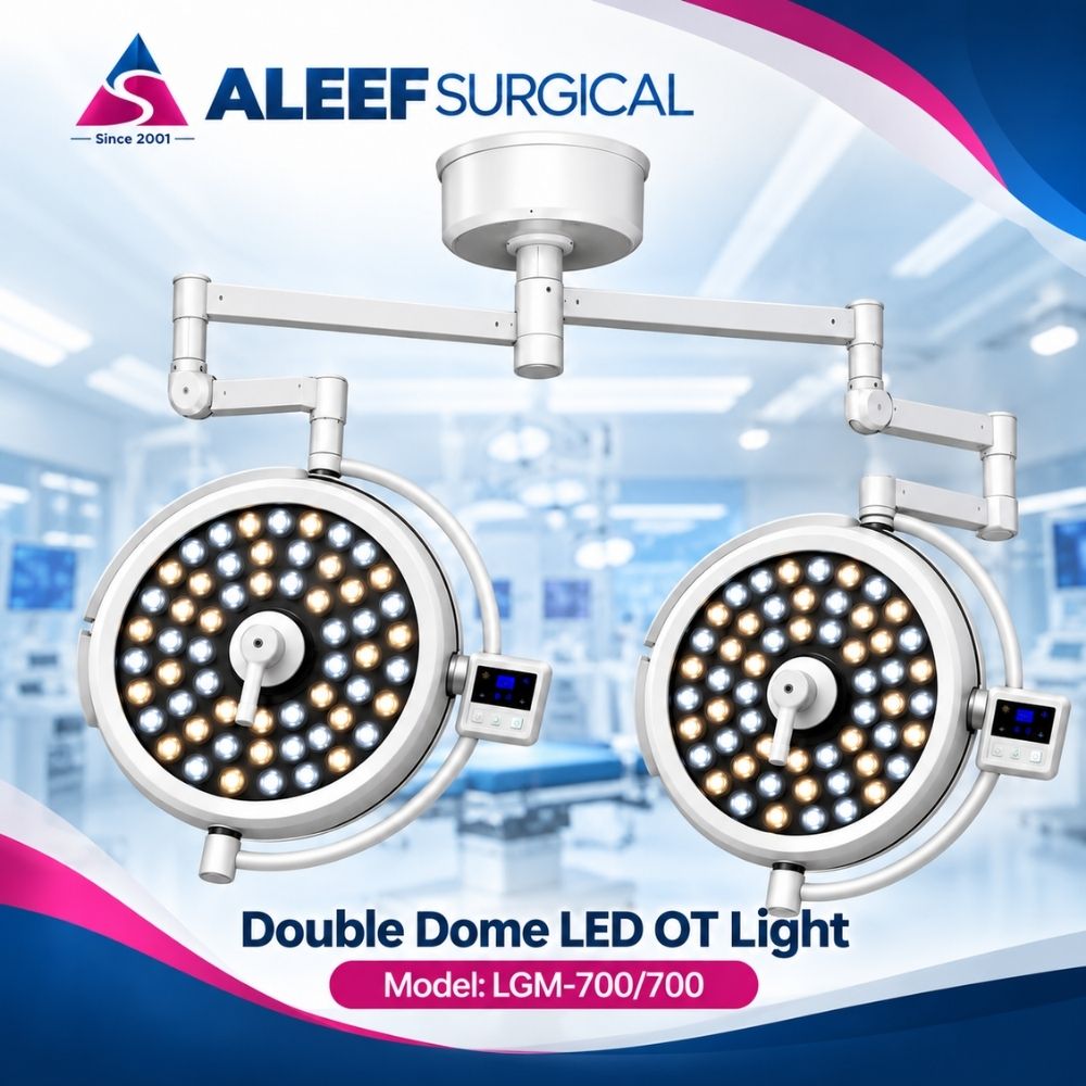 Double Dome LED OT Light Price in Bangladesh, Image of Aleef Surgical